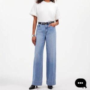 Maxwell SUPERWIDE-LEG JEANS IN LINTZ WASH